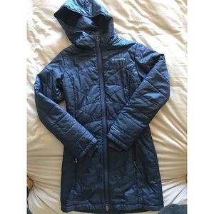 Long Columbia down coat